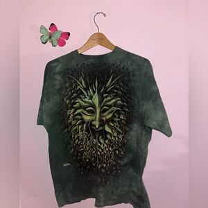 The Mountain Green Nature Face Short Sleeve Tee